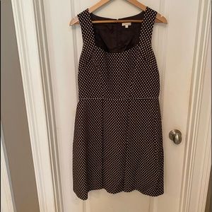 Shoshanna Black and White Polka Dot Sleeveless Dress